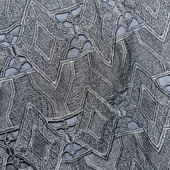 MAJE Black Heavy Lace Dress Shorts - Zip Front - Fully Lined - EU Size 38 = US 6 - Picture 6 of 11